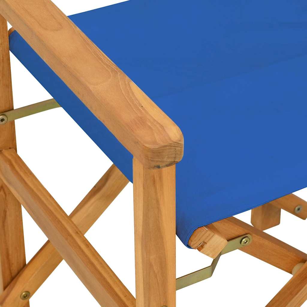 Folding Director's Chair Solid Wood Teak