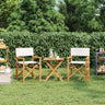 Folding Director's Chair Solid Wood Teak