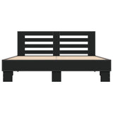 Bed Frame without Mattress Black 150x200 cm King Size
