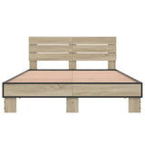 Bed Frame without Mattress Sonoma Oak 120x190 cm Small Double
