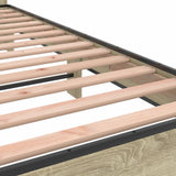 Bed Frame without Mattress Sonoma Oak 120x190 cm Small Double