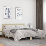 Bed Frame without Mattress Sonoma Oak 150x200 cm King Size