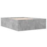 Bed Frame without Mattress Concrete Grey 140x200 cm