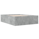 Bed Frame without Mattress Concrete Grey 140x190 cm