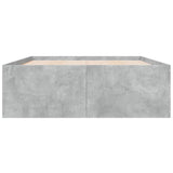 Bed Frame without Mattress Concrete Grey 140x190 cm