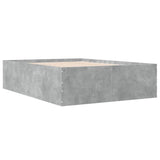 Bed Frame without Mattress Concrete Grey 135x190 cm Double