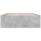 Bed Frame without Mattress Concrete Grey 135x190 cm Double