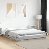 Bed Frame With Led Lights Without Mattress 140X200Cm