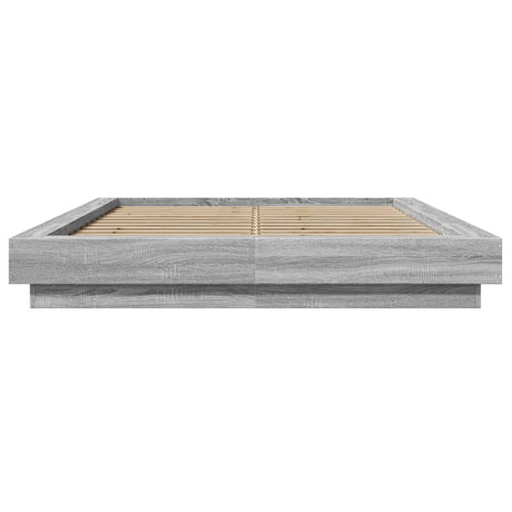 Bed Frame With Led Lights Without Mattress 140X200Cm