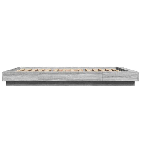 Bed Frame With Led Lights Without Mattress 140X200Cm