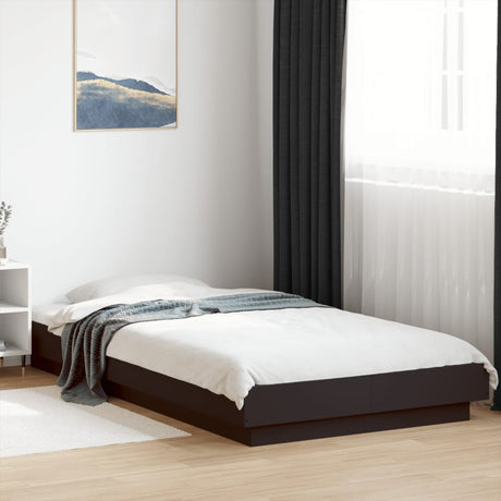 Bed Frame With Led Lights Without Mattress 140X200Cm