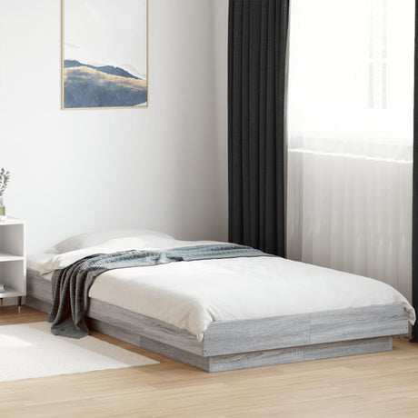 Bed Frame With Led Lights Without Mattress 140X200Cm