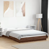Bed Frame With Led Lights Without Mattress 140X200Cm