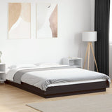 Bed Frame With Led Lights Without Mattress 140X200Cm