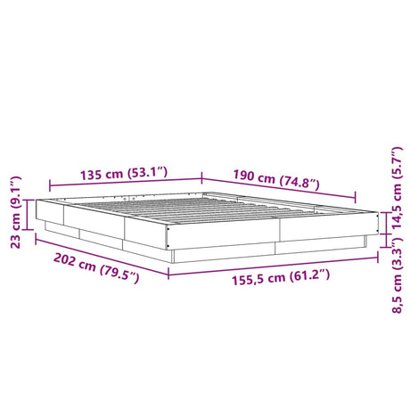 Bed Frame Without Mattress Double