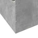 Bed Frame with Drawers without Mattress Concrete Grey 100x200 cm