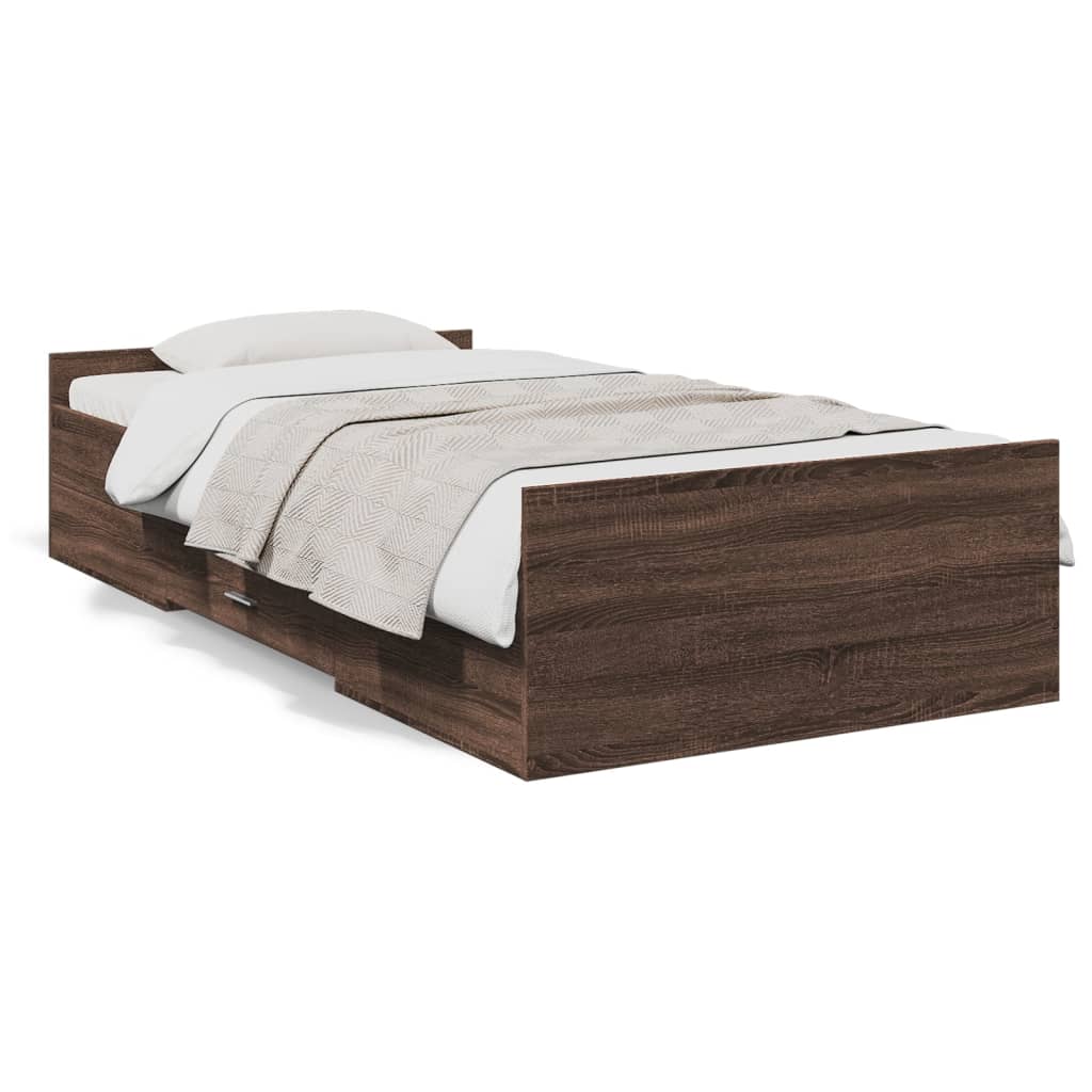 Bed Frame With Drawers Without Mattress Small Single