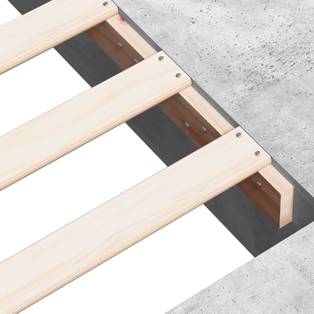 Bed Frame without Mattress Concrete Grey 180x200 cm Super King