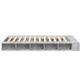 Bed Frame without Mattress Concrete Grey 140x190 cm