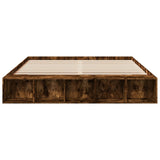 Bed Frame without Mattress Smoked Oak 200x200 cm