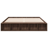 Bed Frame without Mattress Brown Oak 200x200 cm