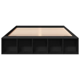 Bed Frame without Mattress Black 150x200 cm King Size