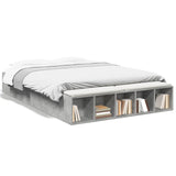 Bed Frame without Mattress Concrete Grey 140x200 cm
