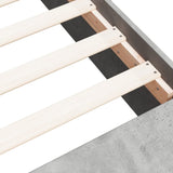 Bed Frame without Mattress Concrete Grey 140x200 cm