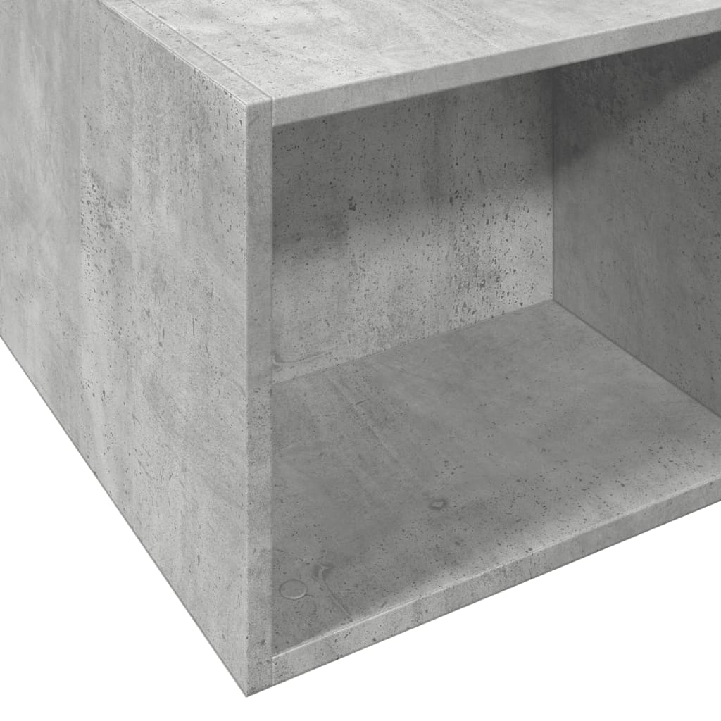 Bed Frame without Mattress Concrete Grey 135x190 cm Double