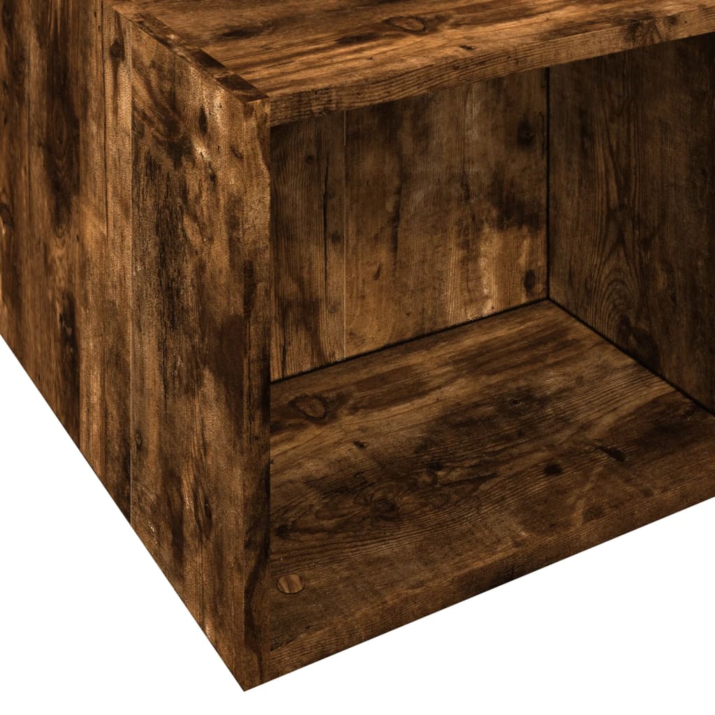 Bed Frame without Mattress Smoked Oak 135x190 cm Double