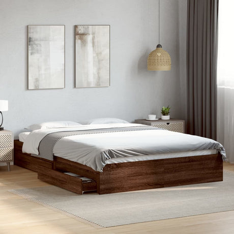 Bed Frame With Drawers Without Mattress King Size