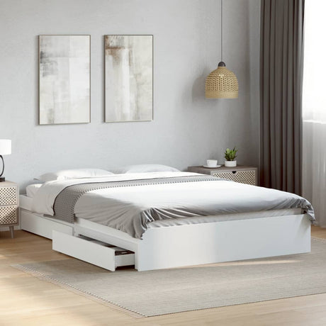 Bed Frame With Drawers Without Mattress King Size