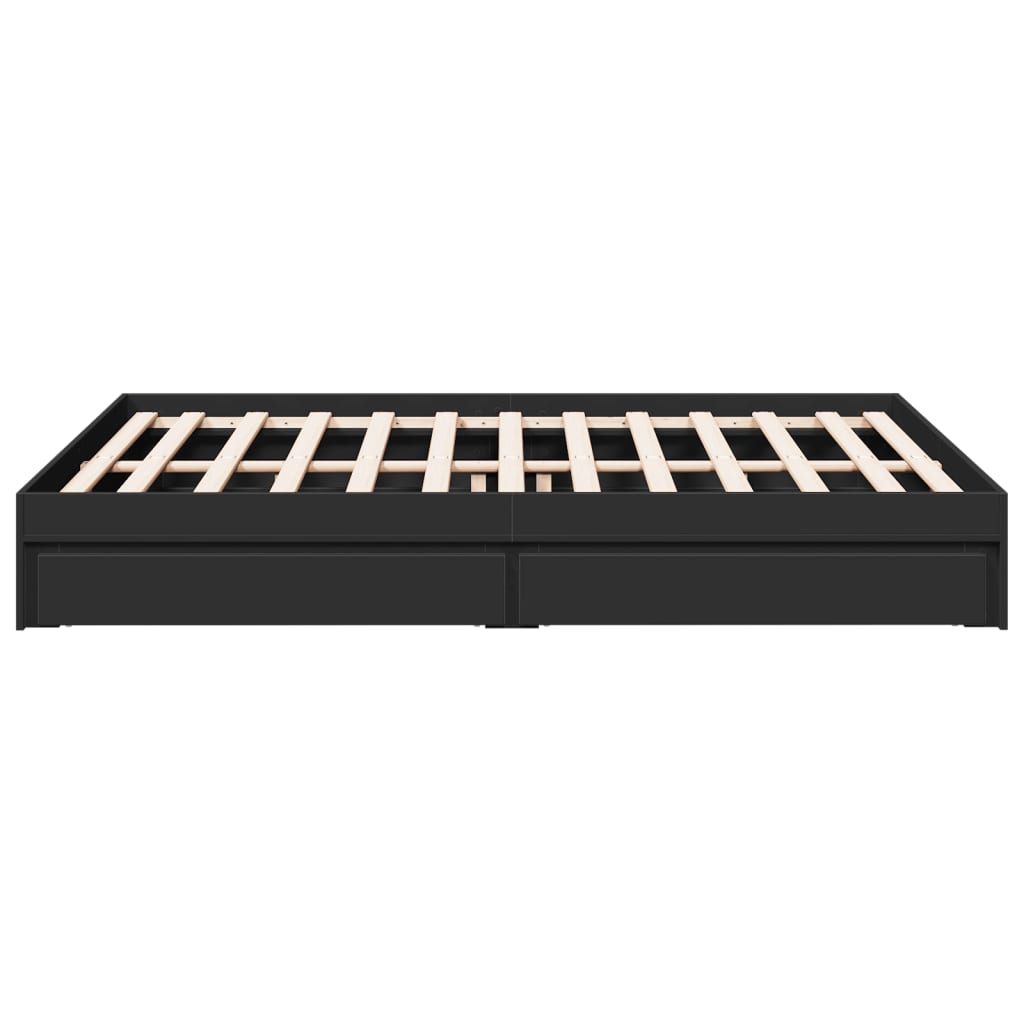 Bed Frame With Drawers Without Mattress King Size