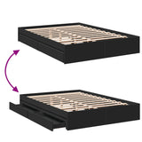 Bed Frame With Drawers Without Mattress King Size