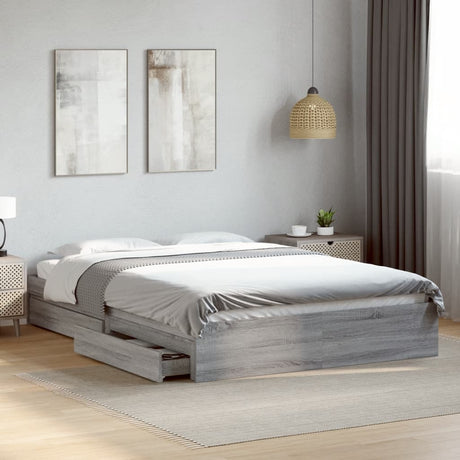 Bed Frame With Drawers Without Mattress King Size