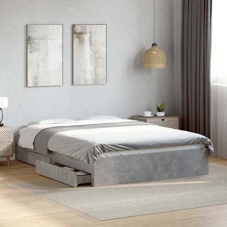Bed Frame With Drawers Without Mattress King Size