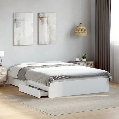 Bed Frame With Drawers Without Mattress King Size