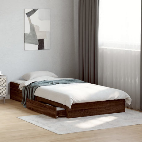 Bed Frame With Drawers Without Mattress King Size