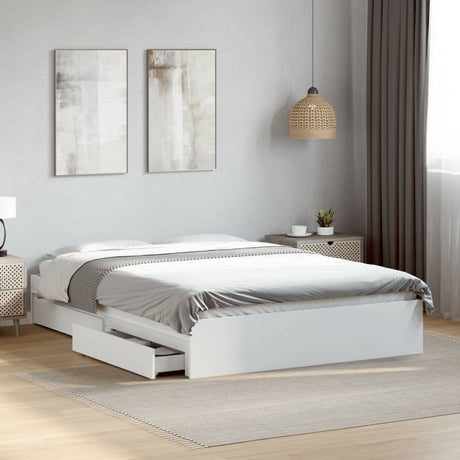 Bed Frame With Drawers Without Mattress King Size