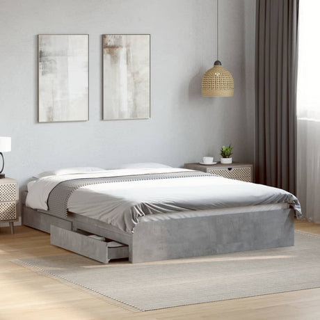 Bed Frame With Drawers Without Mattress King Size