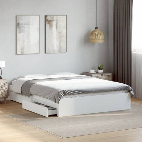 Bed Frame With Drawers Without Mattress King Size