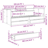 Daybed With Drawers Without Mattress Small Single