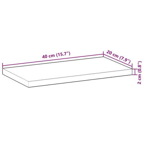 Floating Shelf Untreated Solid Wood Acacia