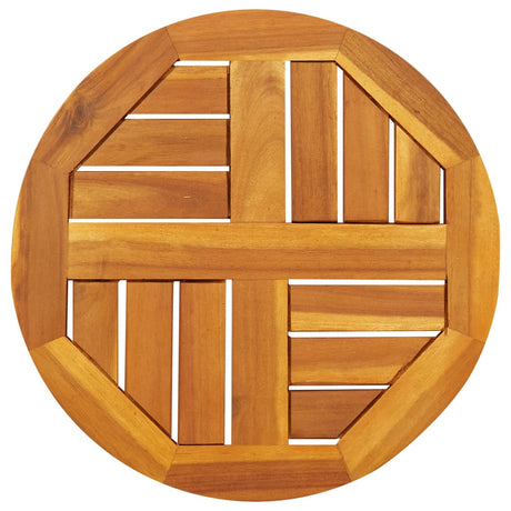 Table Top Ø40X2 Cm Solid Wood Acacia