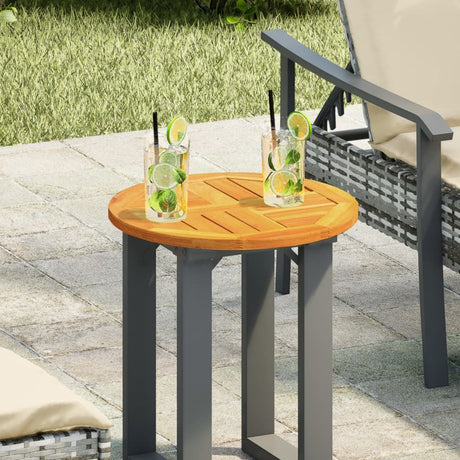 Table Top Ø40X2 Cm Solid Wood Acacia