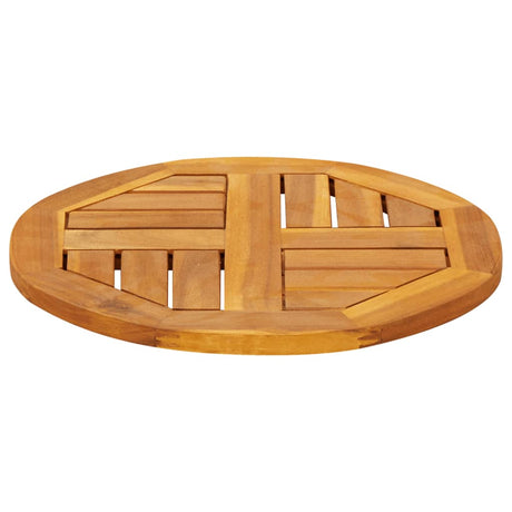 Table Top Ø40X2 Cm Solid Wood Acacia