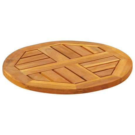 Table Top Ø40X2 Cm Solid Wood Acacia