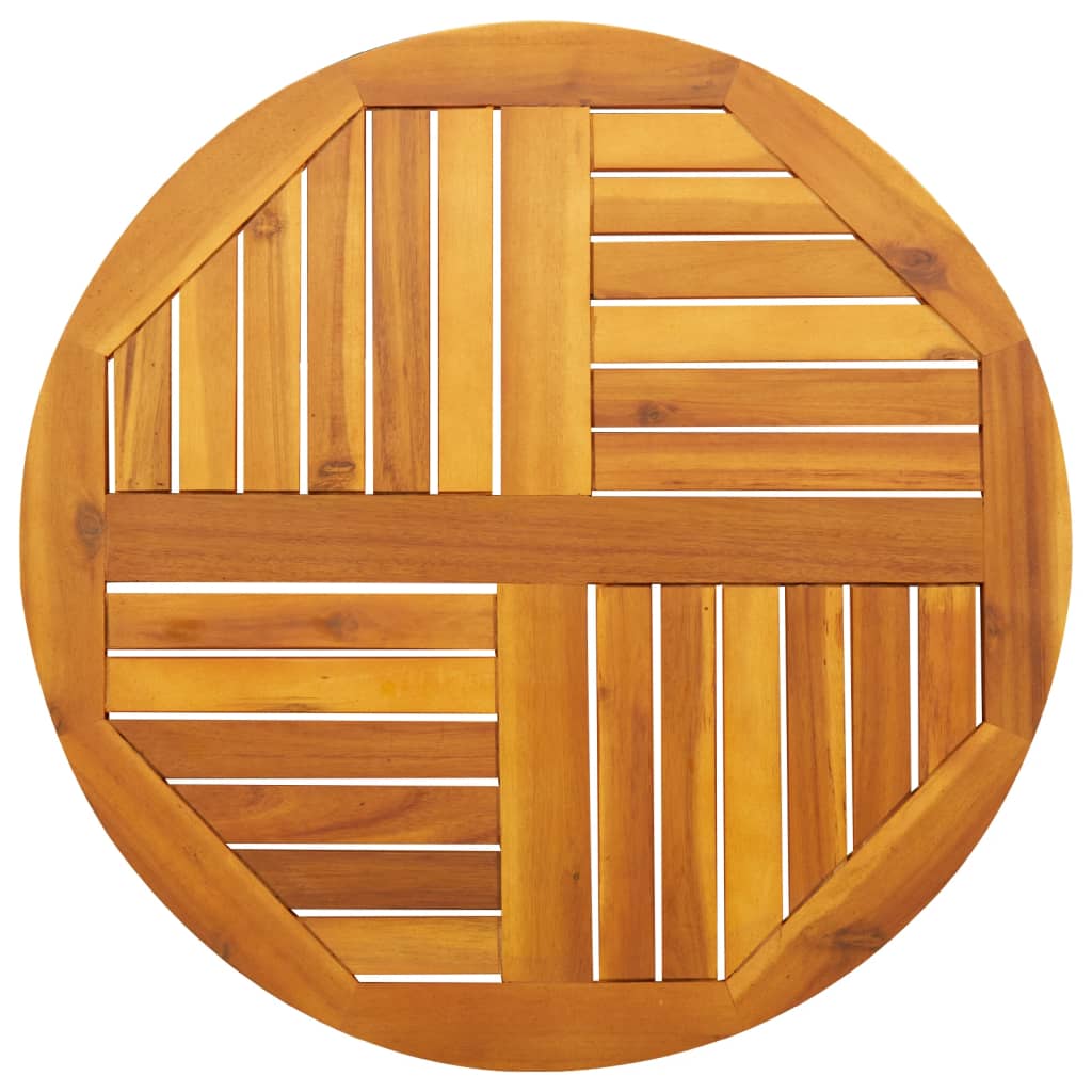 Table Top Ø40X2 Cm Solid Wood Acacia