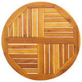 Table Top Ø40X2 Cm Solid Wood Acacia