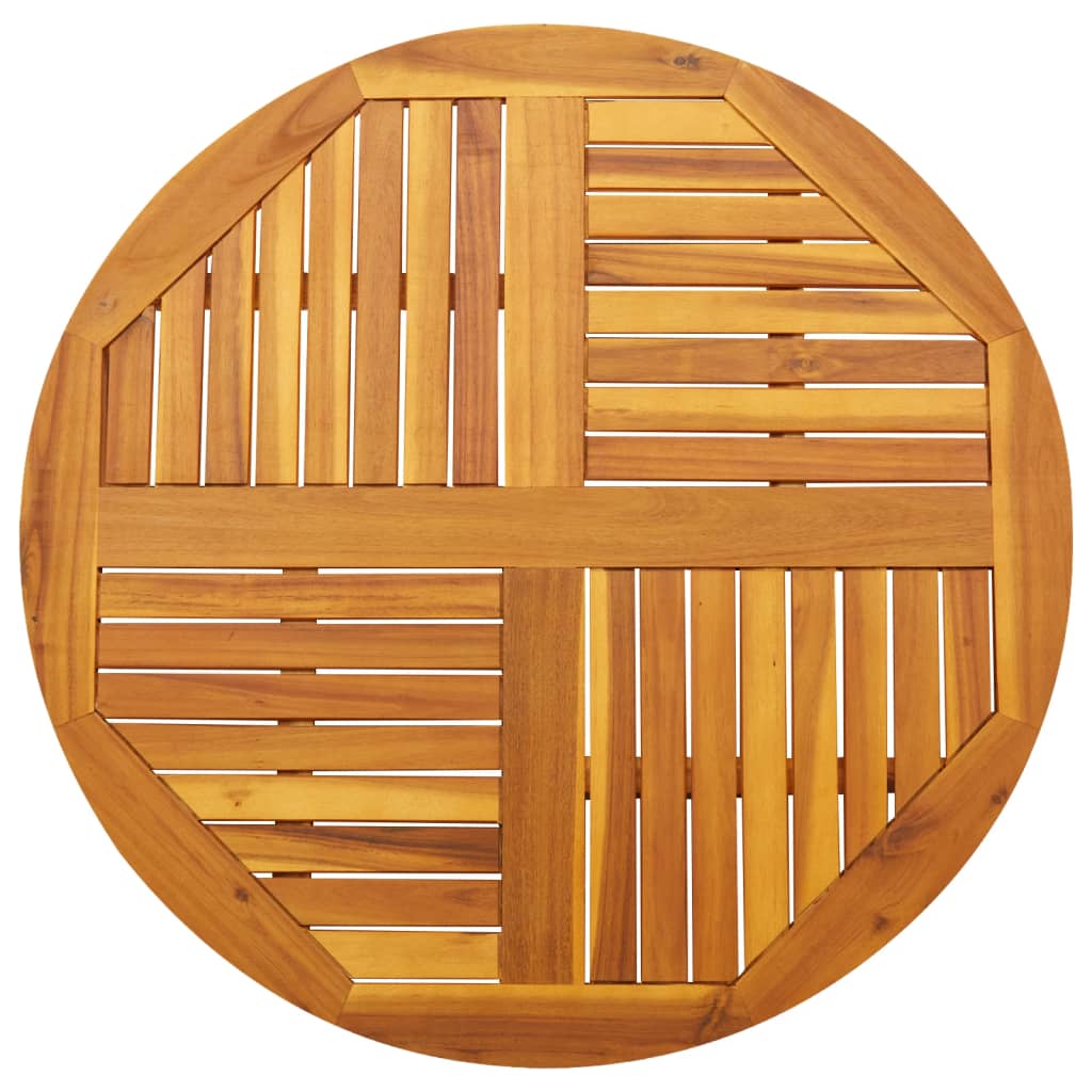 Table Top Ø40X2 Cm Solid Wood Acacia